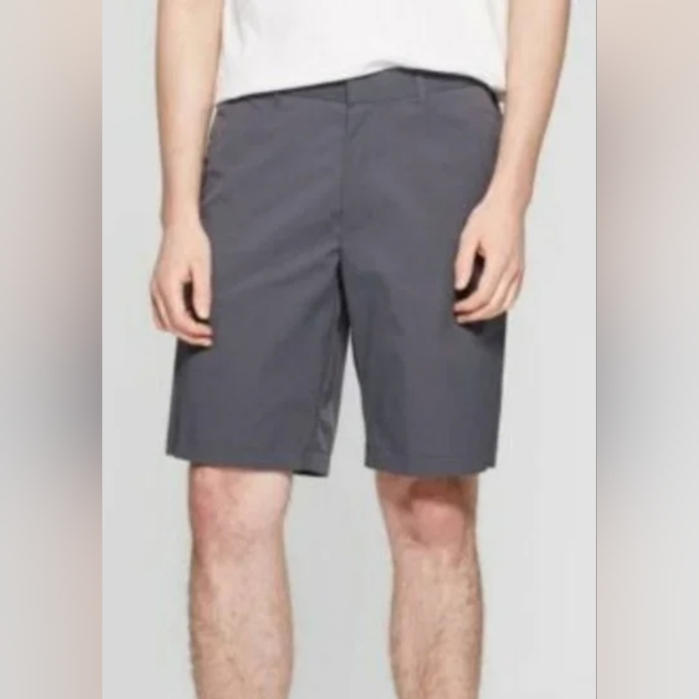 NWT Goodfellow Tech Shorts Charcoal Gray Moisture Wicking Adjustable 54 Big/tall - Picture 1 of 3